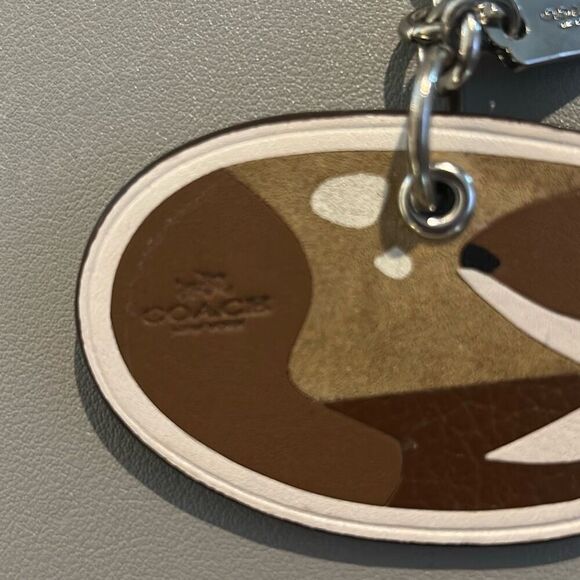 COACH Leather Deer Keychain - Picture 2 of 6